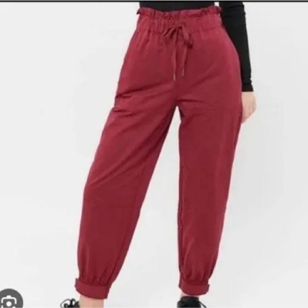 Urban Outfitters Red Burgundy High-Waisted Pants Size Small